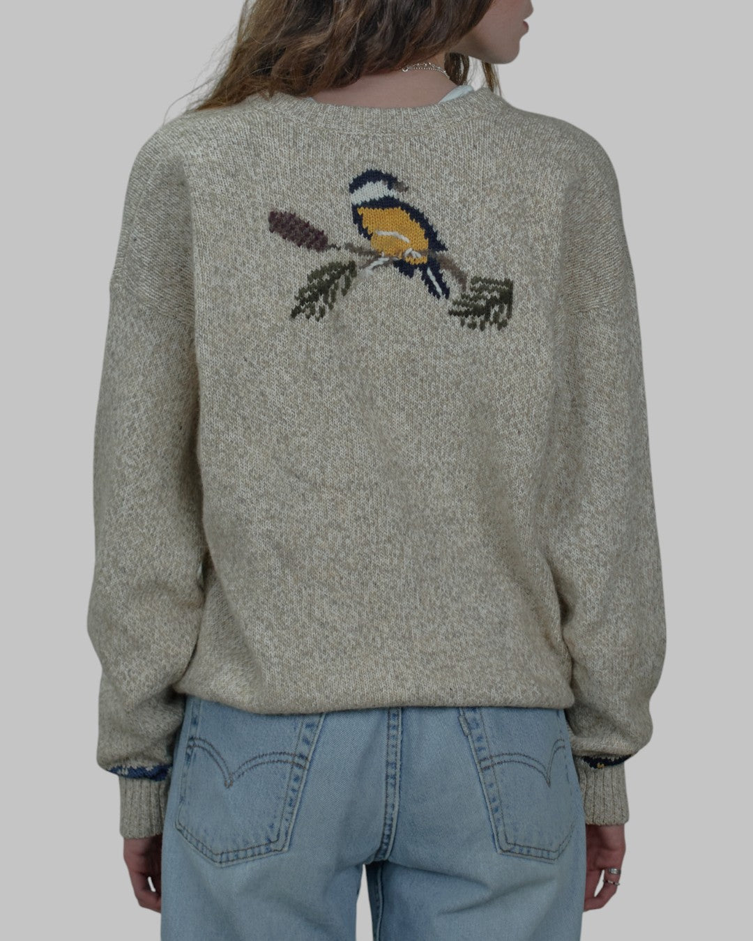 (L) 90s Bird Cardigan