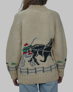 (M) 80s Horse Racing Sweater