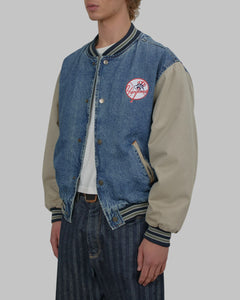 (M) 90s Yankees Denim Jacket