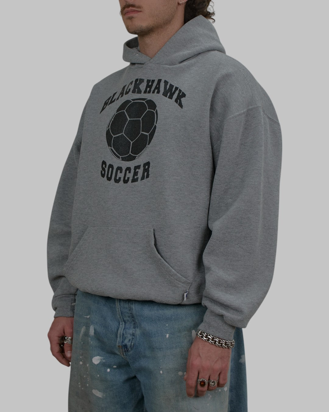 (XL) 90s Black Hawk Soccer