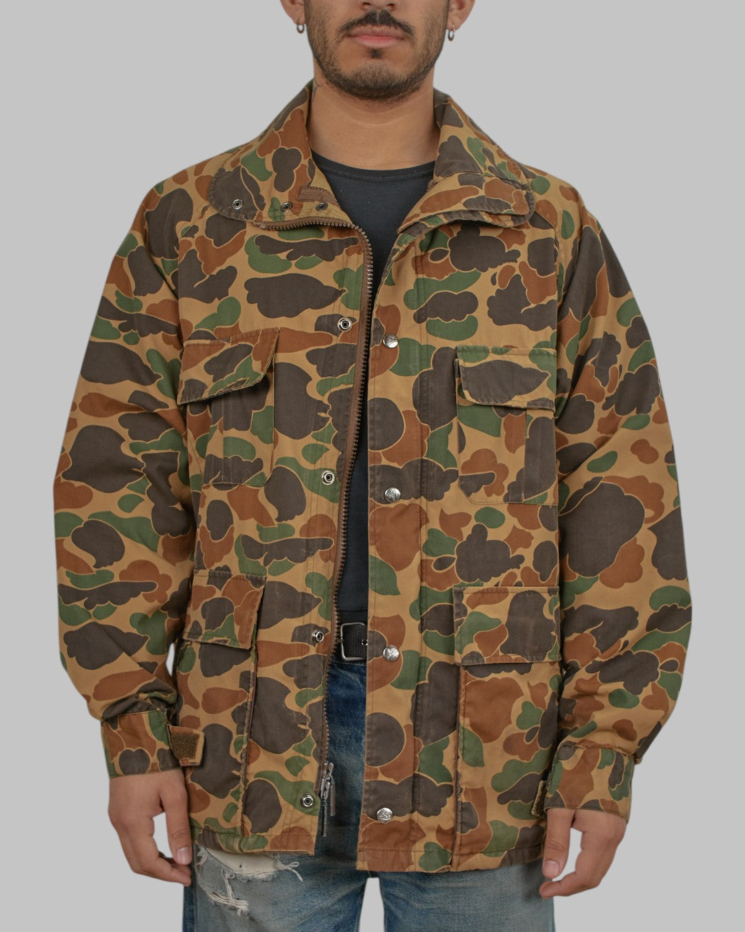 (L) 90s Camo Coat