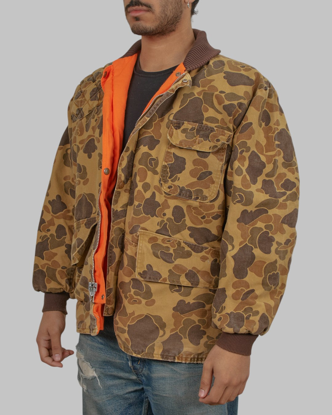 (M) 90s Camo Coat