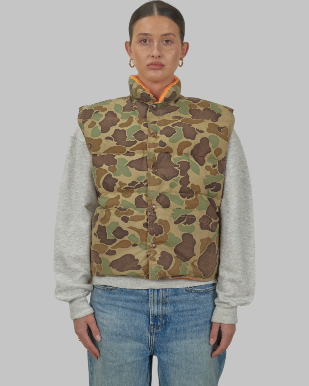 (S/M) 80s Camo Vest
