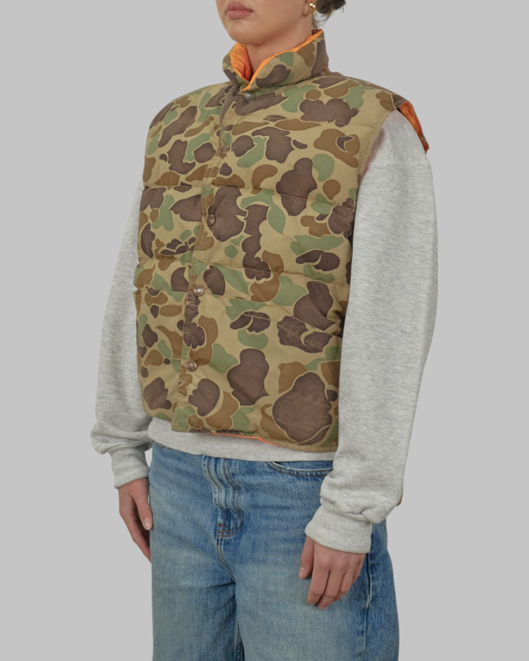 (S/M) 80s Camo Vest