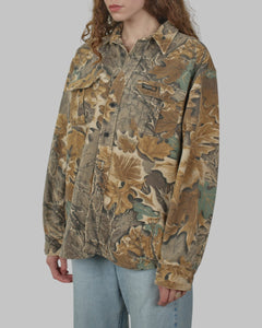 (L) 90s Camo Buttonup