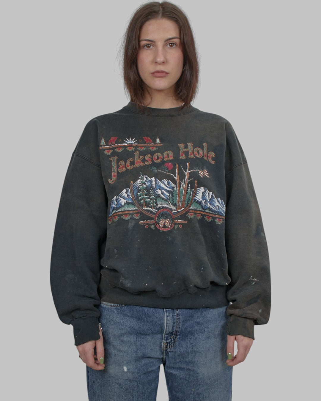 (M/L) 90s Jackson Hole Wyoming