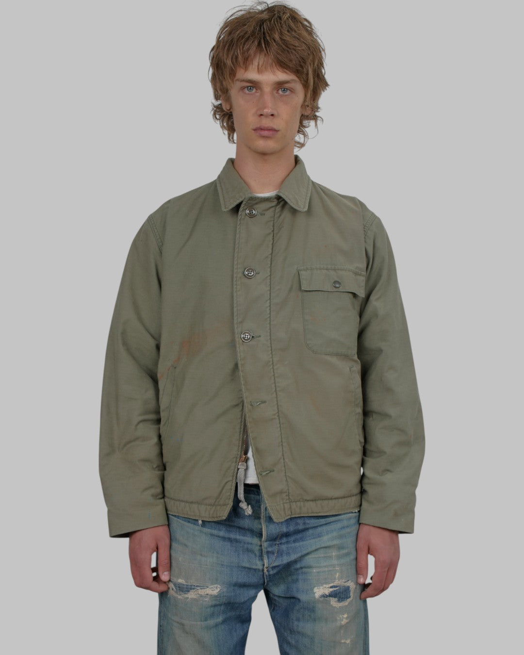 (M/L) 80s Military Jacket