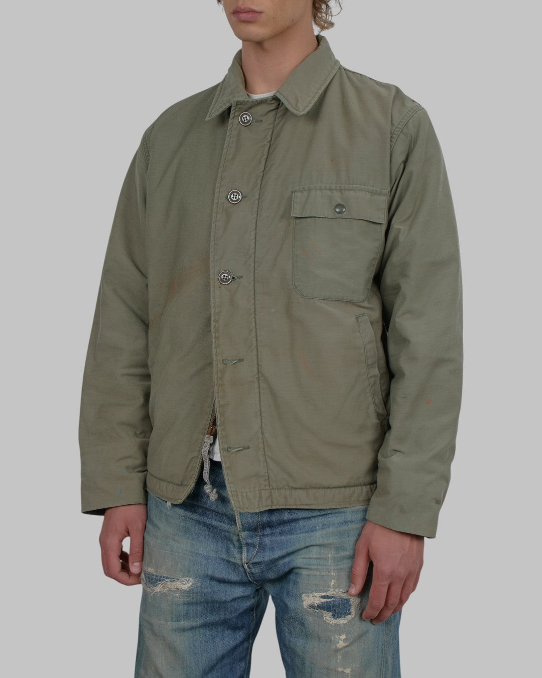 (M/L) 80s Military Jacket