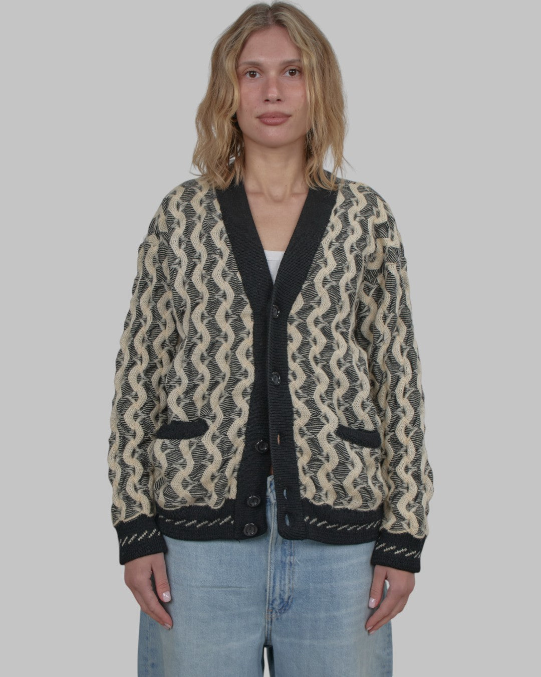 (S/M) 80s Coogi Cardigan