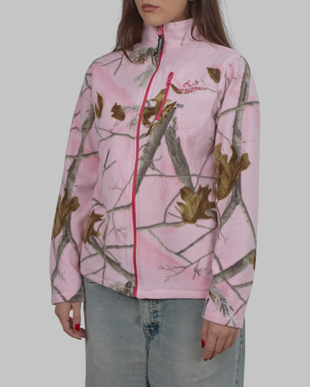 (M) 00s Pink Camo Fleece