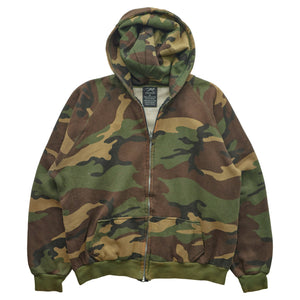 (S) 80s Camo Thermal Hoodie