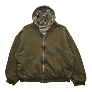 (L) 90s Camo Thermal Hoodie
