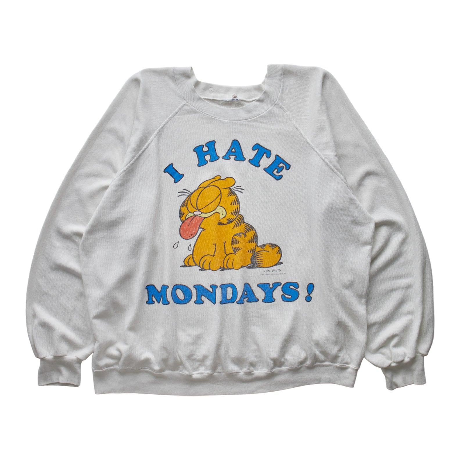 (S/M) 80s I Hate Mondays Garfield