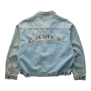 (XL) 90s Camel Jean Jacket