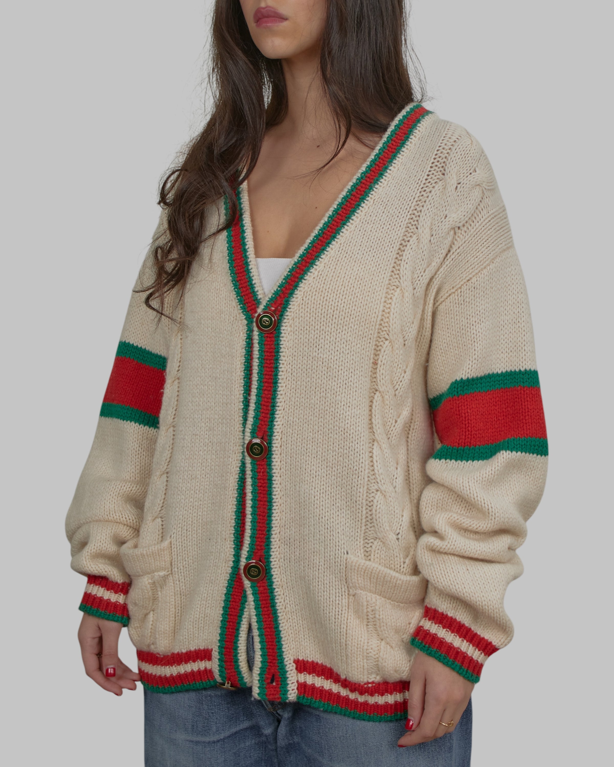 (L) 90s Gucci Cardigan