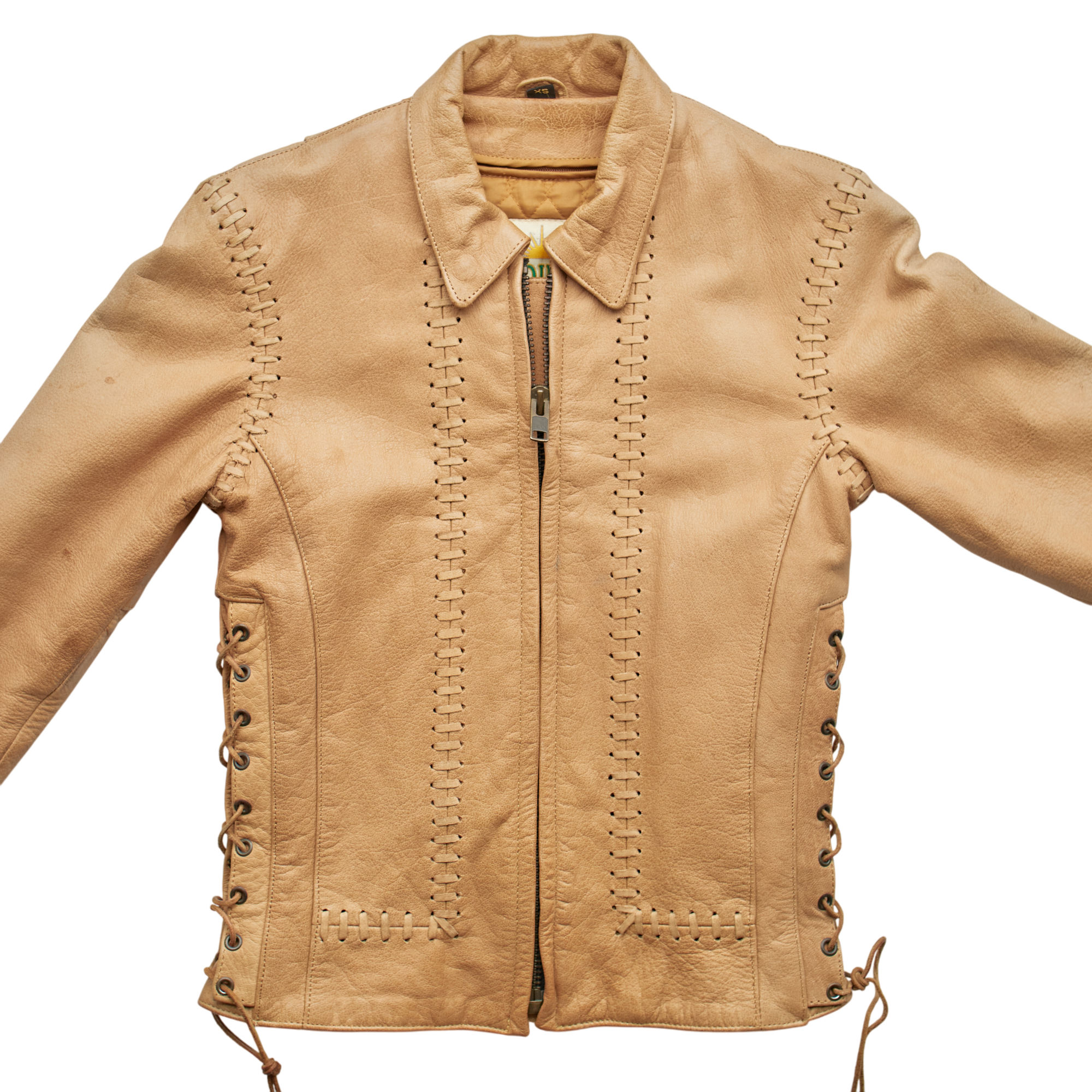 (XS) 90s Leather Jacket