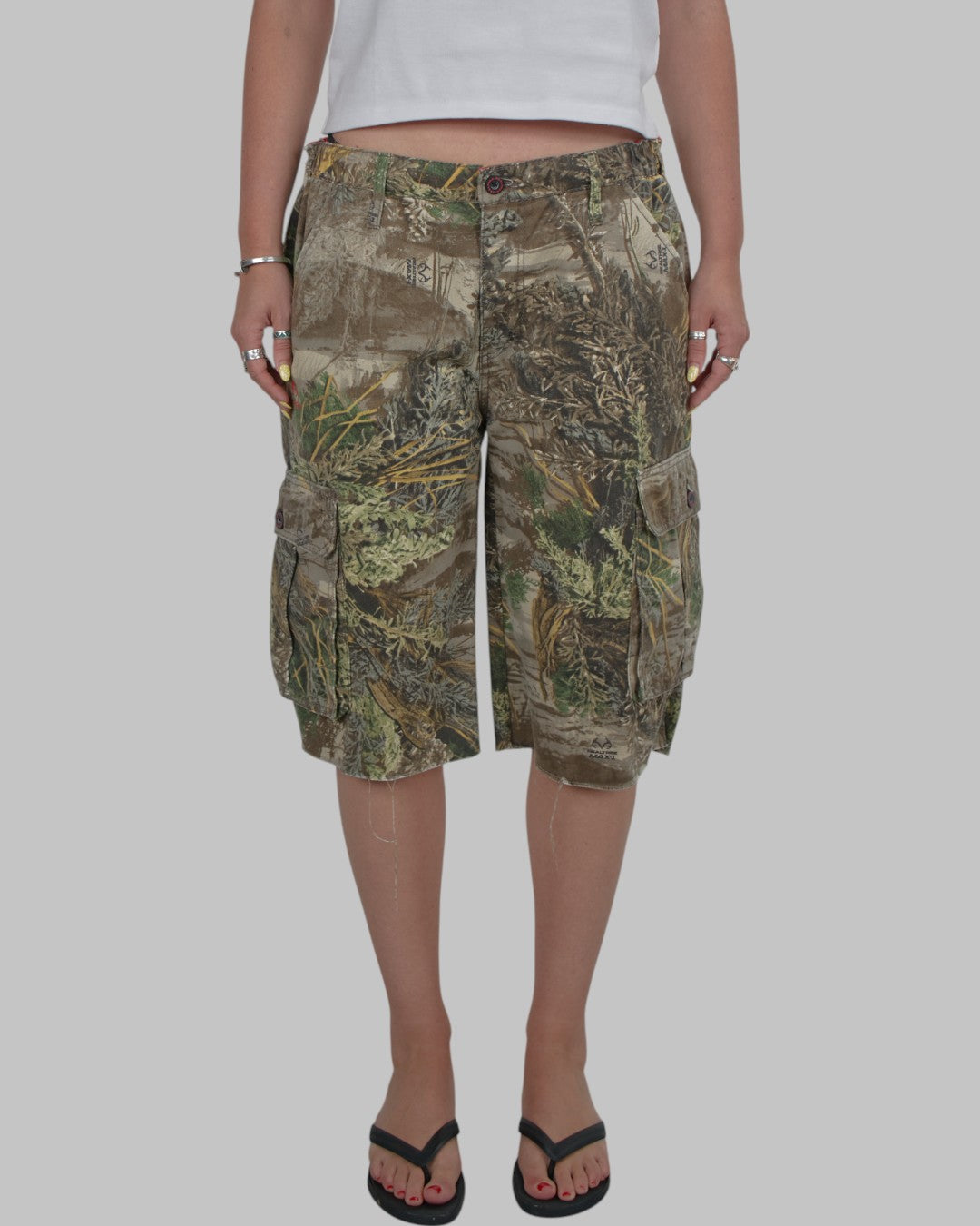 (L) 00s Camo Cargo Shorts